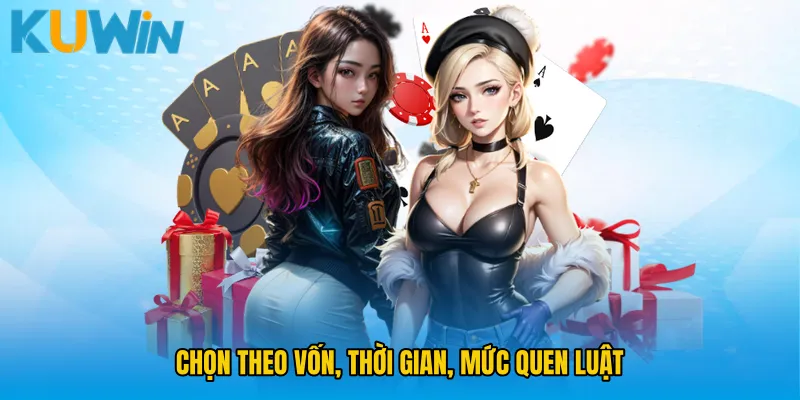 Chọn theo vốn, thời gian, mức quen luật